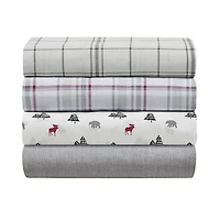 Canadiana 4 Piece Ultra Soft Cotton Sheet Set, D, Q