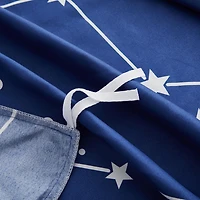 Marina Decoration Soft Silky Rich Printed Rayon from Bamboo All Season Duvet Cover Fitted Sheet Ensemble Bedding Set with Zipper and Corner Tie