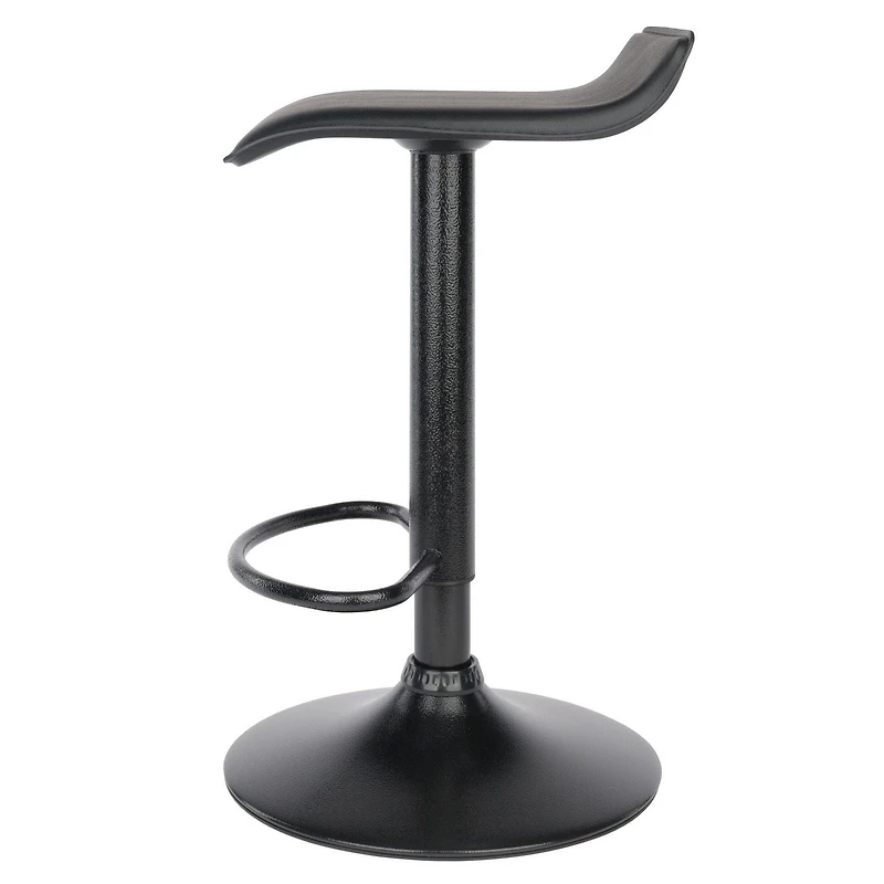 Tabourets pivotants réglables en obsidienne Winsome, ensemble de 2 pièces, noir