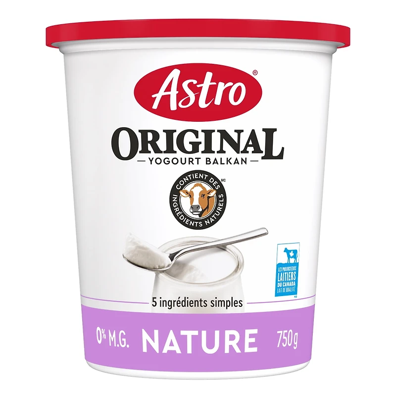 Astro Original Yogurt Plain 0% 750g, Balkan Style, 750 g