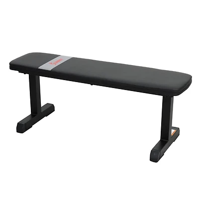 Sunny Health & Fitness Banc de Musculation Plat pour l'entraînement, Les Exercices et Les Gymnases à Domicile avec une Capacité de Poids de 227 KG - SF-BH620037