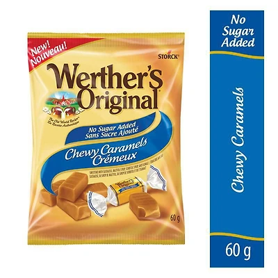 Bonbons au caramel crémeux sans sucre ajouté Werther’s Original 60 g