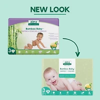 Aleva Naturals® Bamboo Baby Diapers, Economy Pack (Size 3) - 168 Count