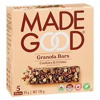 MadeGood Barres granola Biscuits et crème Boîte de 5 barres