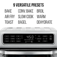 Chefman Toast-Air Fryer + Four, Acier inoxydable, 20 Litres