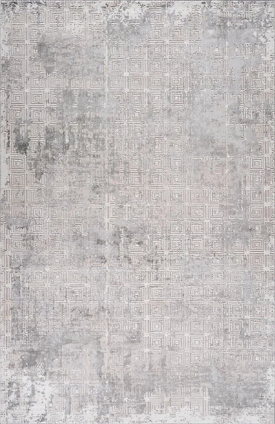 Rug Branch Atlas Scandinavian Indoor Area Rug, Grey Beige, Distressed - Living Room, Bedroom, Dining Room, and Kitchen