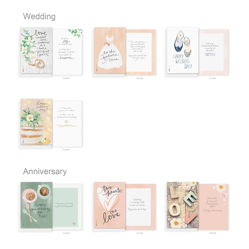 American Greetings - Assortiment de 60 cartes de souhaits pour toutes les occasions avec boîte de rangement, séparateurs, enveloppes et cachets (motifs Kathy Davis)