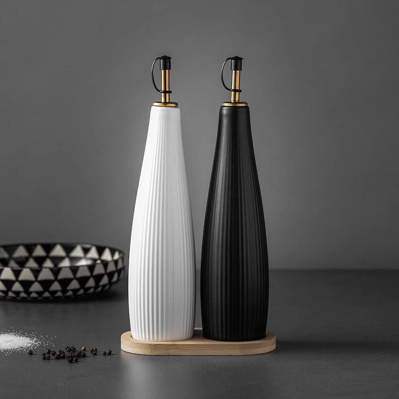 Coffret de huiliers côtelés Thyme & Table Coffret