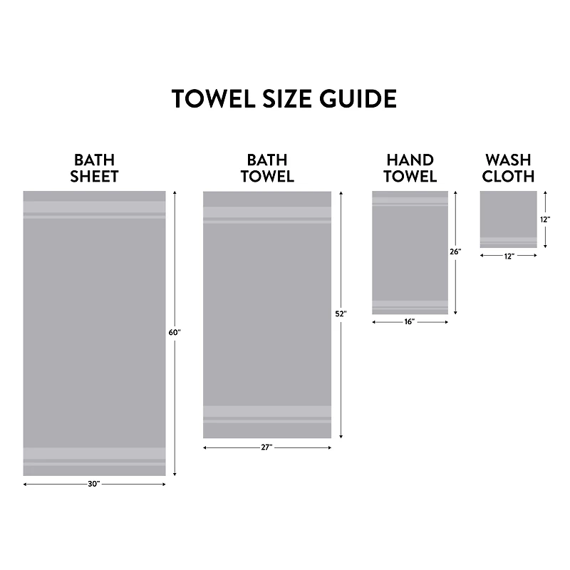 Mainstays Basics Solid Bath Towel, 100% Cotton, 27x52"