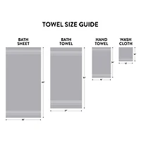 Mainstays Basics Solid Bath Towel, 100% Cotton, 27x52"