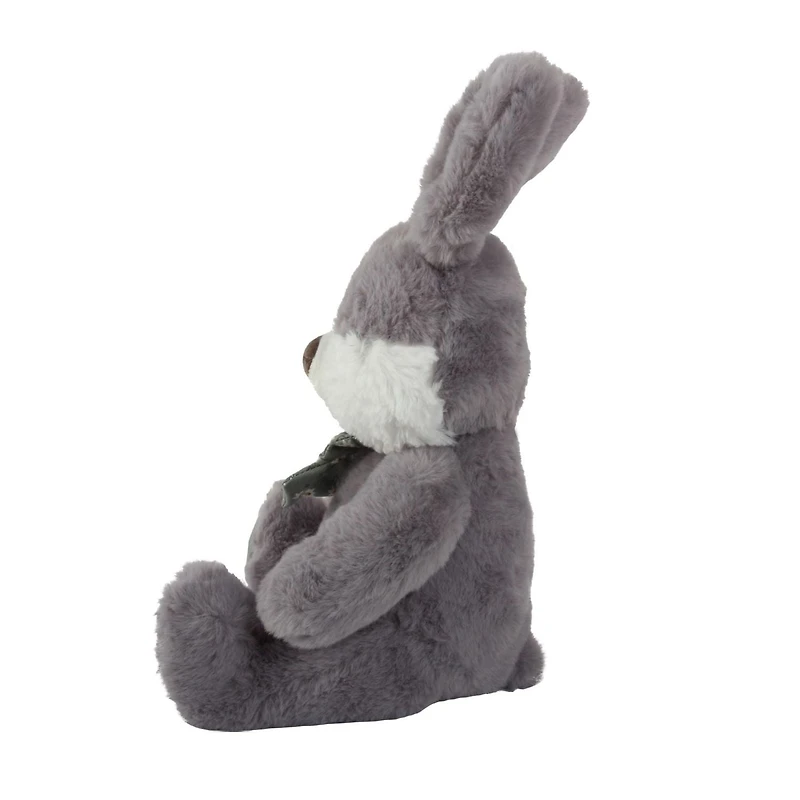 La façon de célébrer Pâques 10 "lapin en peluche lapin gris