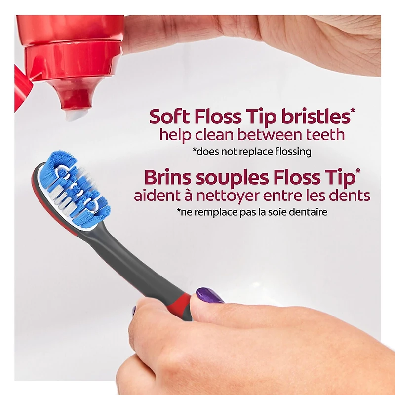 Brosse à dents vibrante alimentée Colgate 360° Optic White Sonic Power - paquet de 2 2 Brosse à dents