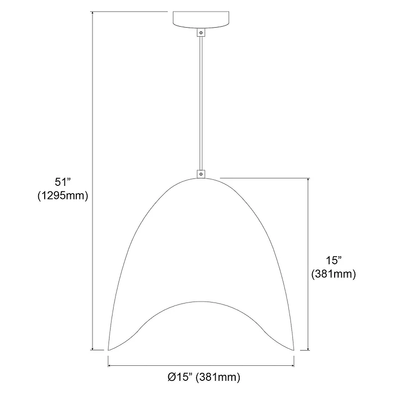 Dainolite MYR-241P-BK Black Pendant