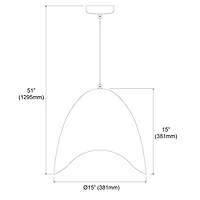 Dainolite MYR-241P-BK Black Pendant