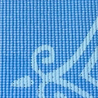 STOTT PILATES Tapis de yoga et de Pilates, Mandala (Bleu) 0.25 inch / 6 mm