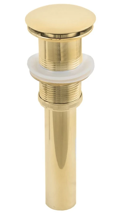 2.6-in. W Stainless Steel Bathroom Sink Drain In Gold AI-20331