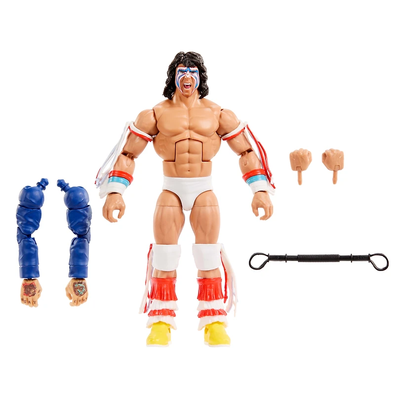 WWE Elite Collection Premium Live Event Ultimate Warrior Action Figure Set, Royal Rumble Collectible