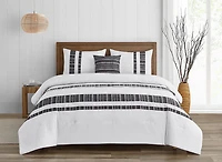 Ensemble de couette 4 pieces Asami Gris