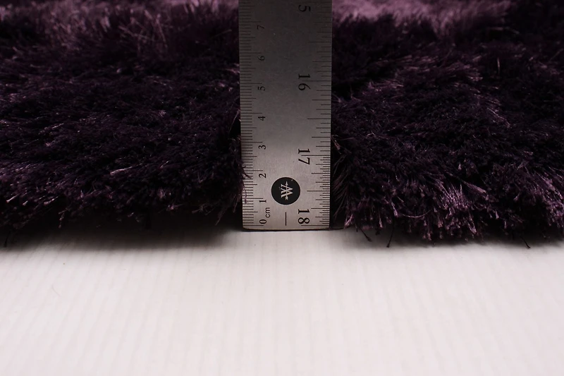 ECARPETGALLERY Timeless Purple Shag 4'0" x 5'6"