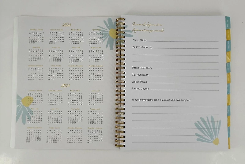 AGENDA JOURNALIER 12 MOIS 12 MONTH PLANNER