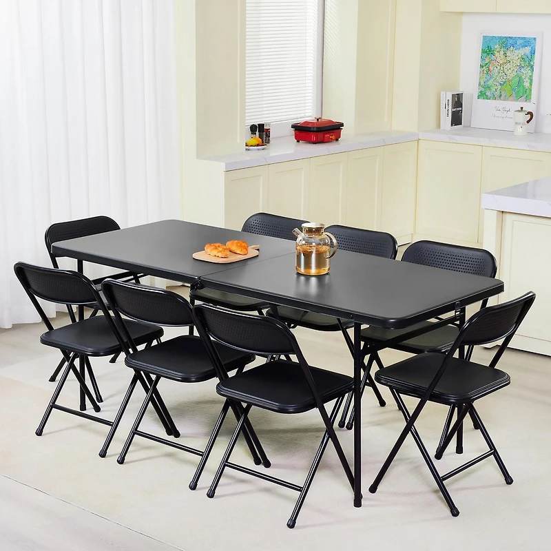 Mainstays Table pliante 6 pieds, noire