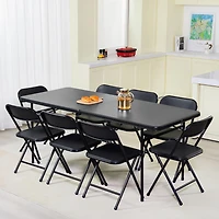 Mainstays Table pliante 6 pieds, noire