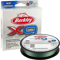 Berkley X9BFS30-22 X9 Braid 9-carriers create stress free line 165yd 30/10lb test 0.012 Diam (in) Low-Vis Green, Maximum strength, increased distance