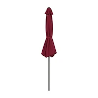 Parasol d'extérieur CorLiving Versa de 2,6 m avec cadre en acier pour petits espaces
