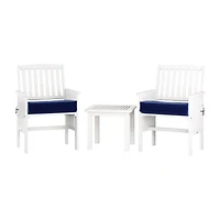CorLiving Miramar Hardwood Outdoor Chair and Side Table Set