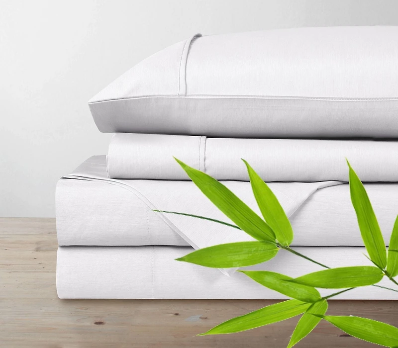 Ensemble de draps en mélange de polyester et bambou