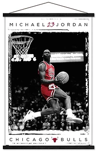 Michael Jordan - Dunk Wall Poster, 14.725" x 22.375" Framed