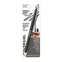 COVERGIRL Perfect Point Plus Eye Pencil, micro-fine point, precise line, built-in smudger tip for a softer, smokier look, 100% Cruelty-Free, Built-in smudger