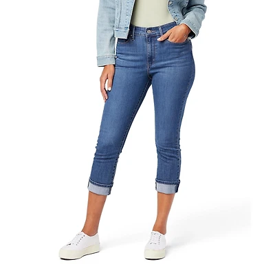 Levi Strauss Signature.MD Jean mi-taille capri pour femme