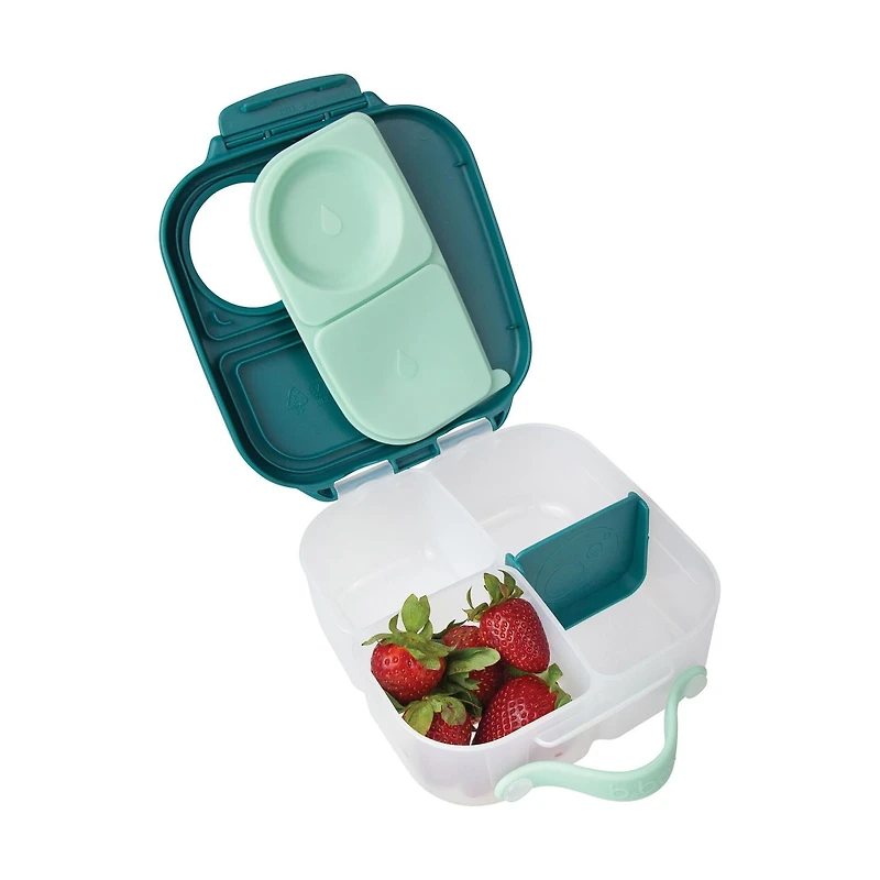 b.box - Mini Lunch Box for Kids: Lightweight Bento Box, Lunch Snack Container with 2 Leak Proof Compartments. Ages 3+ School Supplies, BPA Free