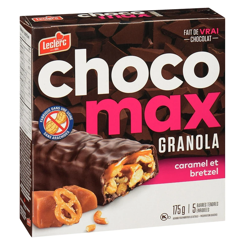 Chocomax Caramel & Bretzel Granola Barre 175g/5 barres