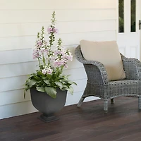 15" Hourglass Urn Planter Black