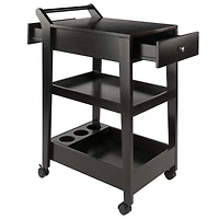 Jeston Entertainment Cart in Espresso Finish