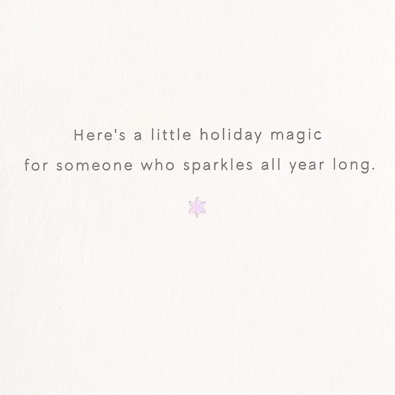 Hallmark Signature Frozen Christmas Card for Kid with Removable Necklace (Sparkle and Shine)
