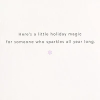 Hallmark Signature Frozen Christmas Card for Kid with Removable Necklace (Sparkle and Shine)