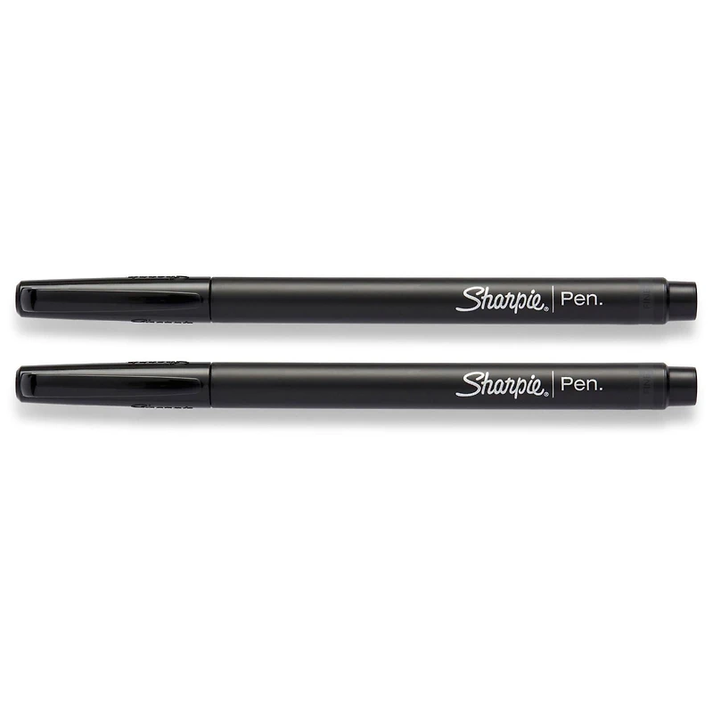 Stylos Sharpie, pointe feutre, pointe fine (0,4 mm), noir