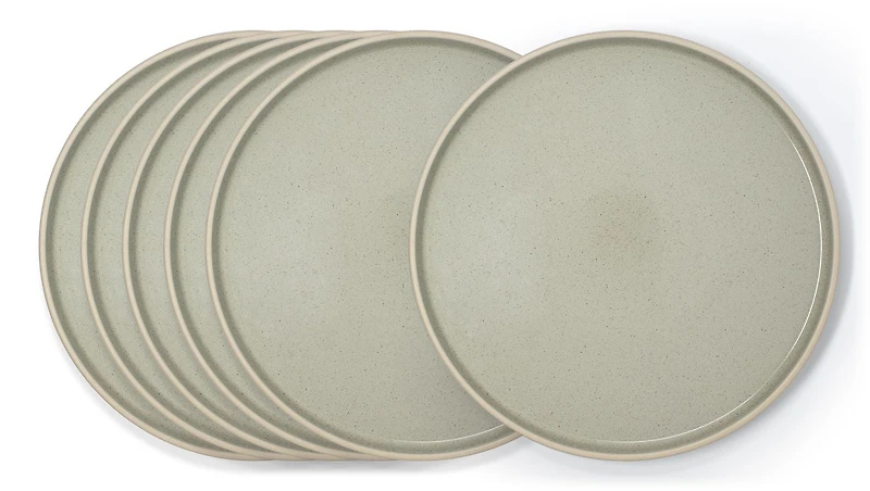 Ensemble de 6 assiettes à dîner Fiona