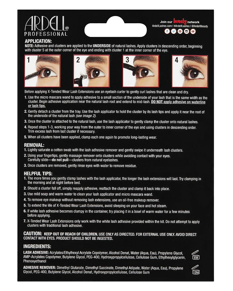 Ardell X-Tended Wear Demi Wispies - Kit complet