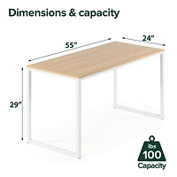 Zinus Jennifer bureau d’ordinateur, table à manger ou table polyvalente de 55 po