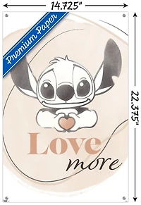 Disney Lilo and Stitch - Love More Wall Poster