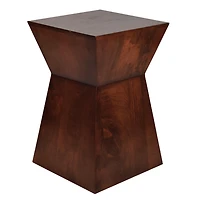 hometrends Wood Block Accent Table