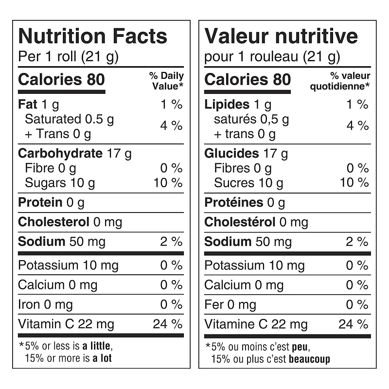 Fruit By The Foot by Betty Crocker Gluten Free Starburst Flavoured, 6 rolls, 128 g