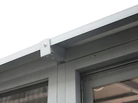 Gazebo Penguin Florence Ajouter Une Pièce avec Toit Métal 10 ft. x 12 ft. en Gris