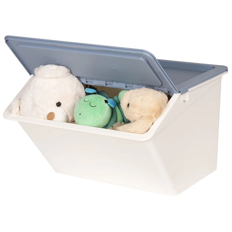 Neatfreak Kids facile d’accès grand bac empilable, Plastique BLEU