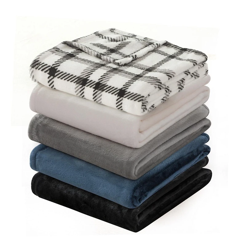 Jeté en peluche Mainstays Extra doux et douillet