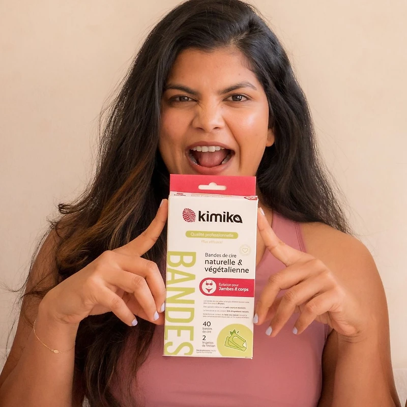 Kimika Beauty Pro Bandes de cire dépilatoire naturelles et véganes